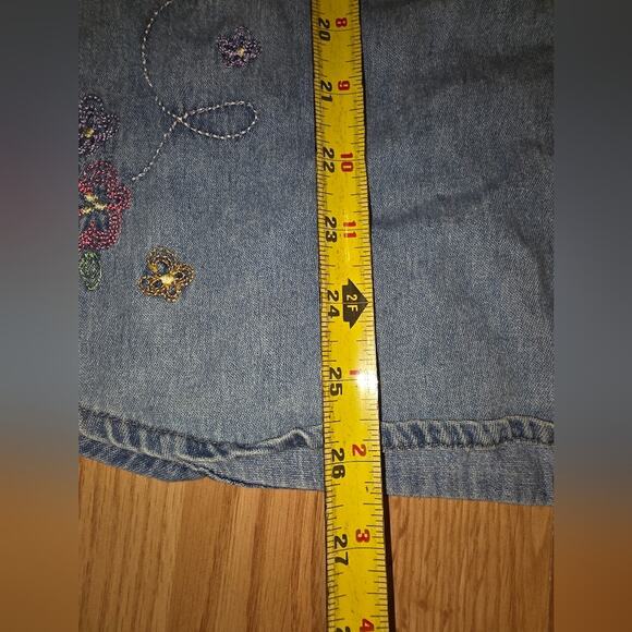 Vtg Tweety Bird Embroidered Denim Shirt Sleeveless Size 18/20W Looney Tunes - Picture 6 of 7